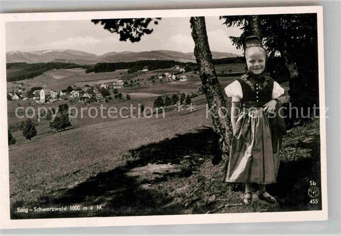 Saig Schwarzwald Panorama Gasthof Ochsen Trachtenkind