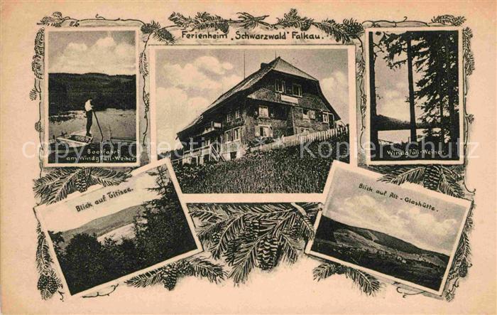 Altglashuetten Windgfaellweiher Ferienheim Schwarzwald Falkau Titiseeblick Panor