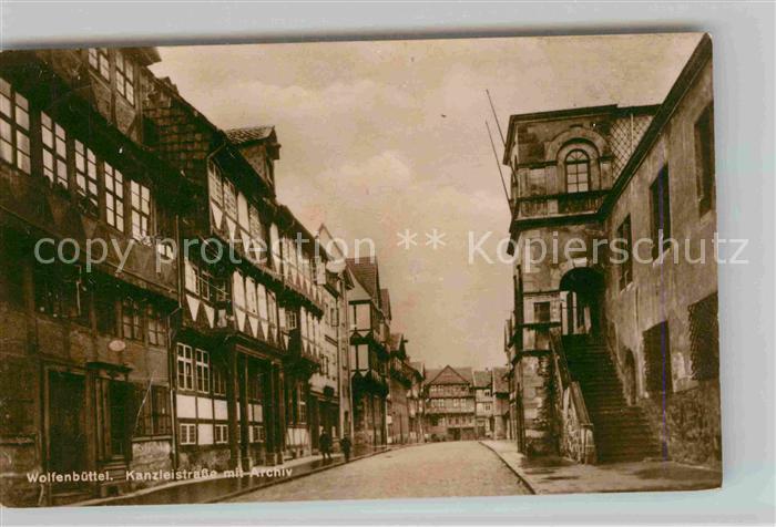 Wolfenbuettel Kanzleistrasse mit Archiv