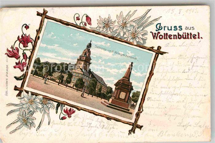 Wolfenbuettel Schloss und Kriegerdenkmal