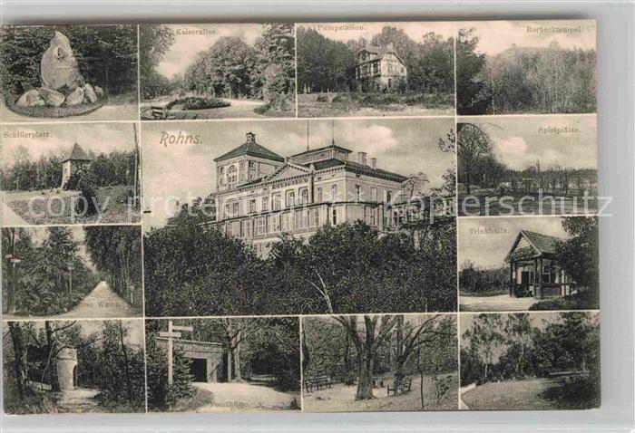 Goettingen Niedersachsen Rohns Denkmal Park Allee Forsthuette Tempel Trinkhalle