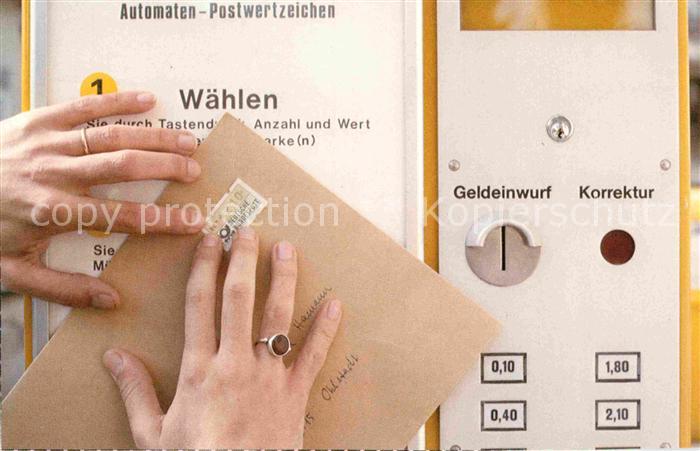 Post Automaten-Postwertzeichen Firma Klüssen
