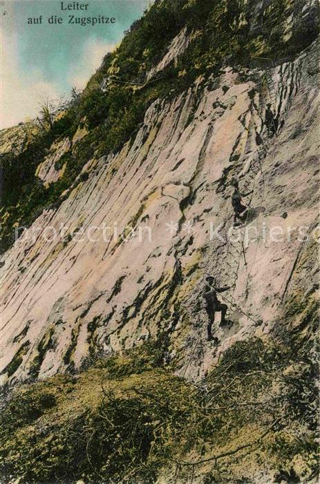 Bergsteigen Klettern Leiter Zugspitze