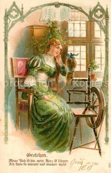 Spinnrad Gretchen Vers Litho