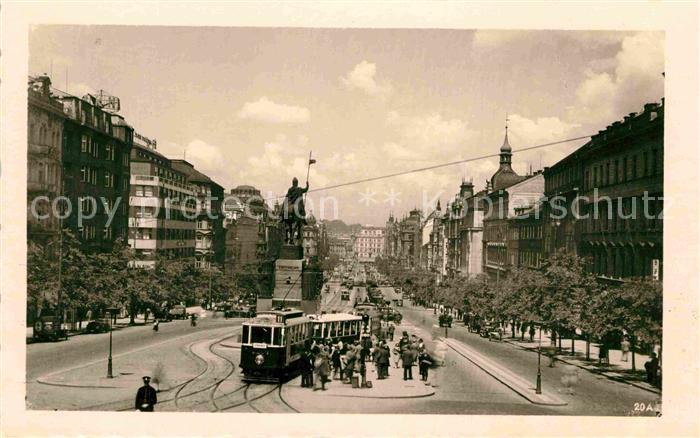 Strassenbahn Praha Vaclavske namesti Prag Wenzelspla