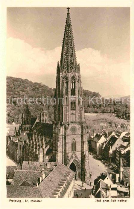 Foto Kellner Rolf Nr. 7885 Freiburg im Breisgau Münster