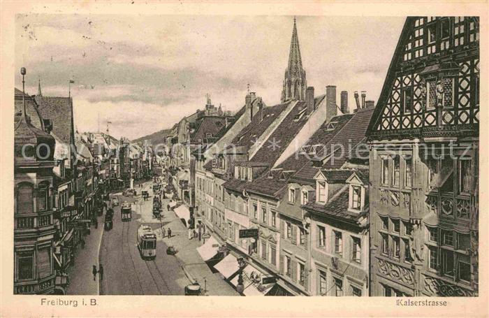 Strassenbahn Freiburg im Breisgau Kaiserstrasse