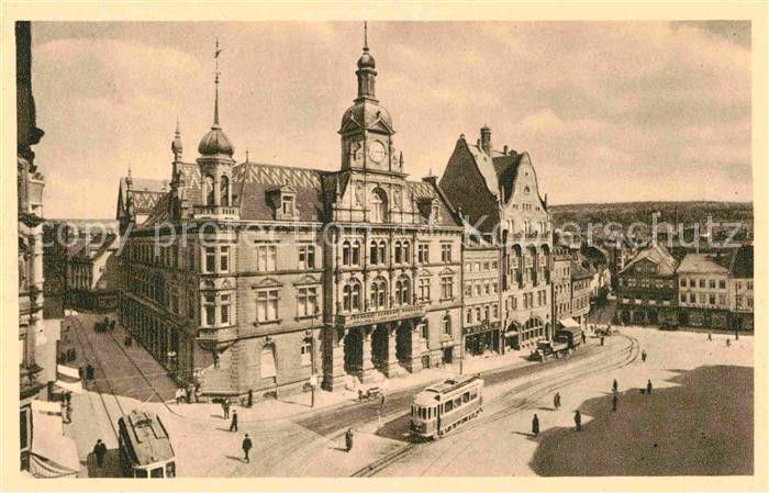 Strassenbahn Pforzheim Marktplatz Rathaus