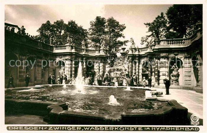 Foto Hahn Nr. 4323 Dresden Zwinger Wasserkünste Nymph