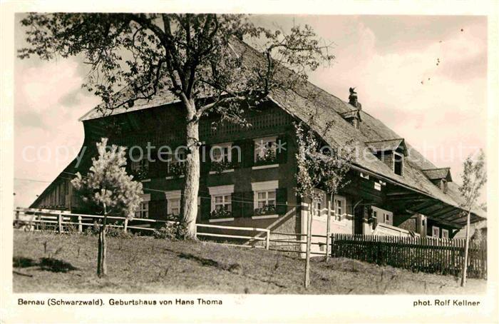 Foto Kellner Rolf Nr. Bernau Schwarzwald Geburtshaus Hans Tho