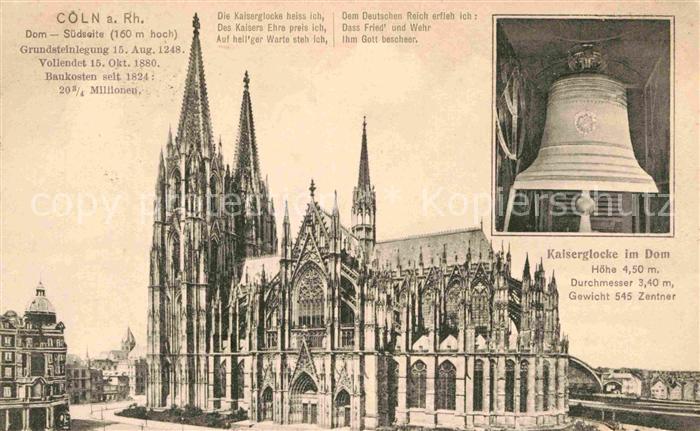 Kirchenglocke Churchbell Cloche Eglise Kaiserglocke Dom Köln am Rhein