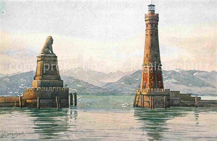 Marschall Vinzenz Lindau im Bodensee Hafen-Einfahrt