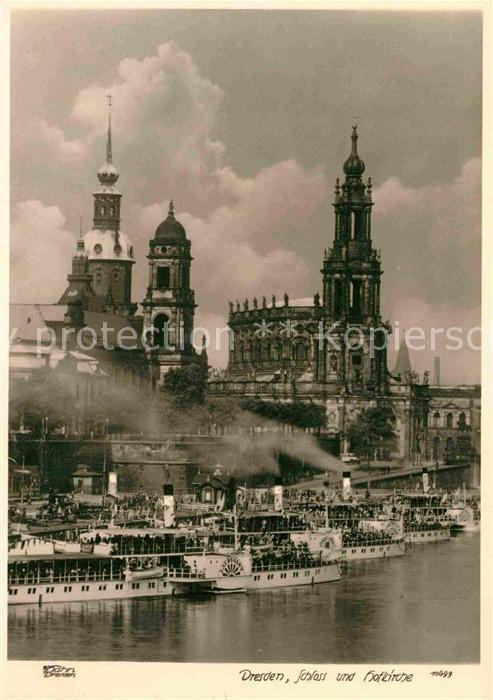 Foto Hahn Nr. 10699 Dresden Schloss Hofkirche Seitenr