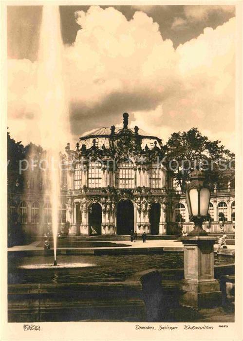 Foto Hahn Nr. 10653 Dresden Zwinger Wallpavillon