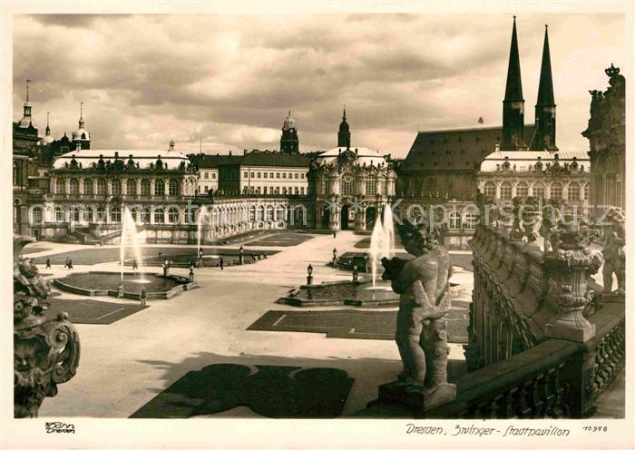 Foto Hahn Nr. 10958 Dresden Zwinger-Stadtpavillon