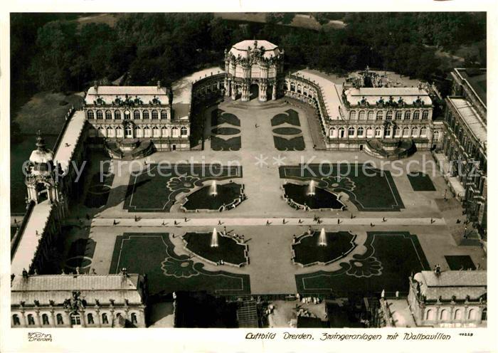 Foto Hahn Nr. 10229 Fliegeraufnahme Dresden Zwingeran
