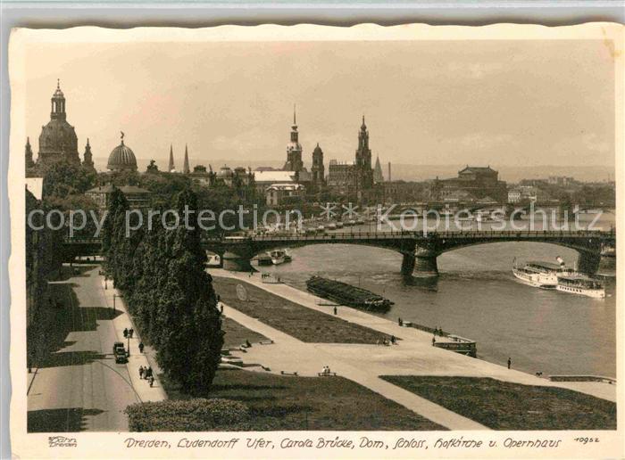 Foto Hahn Nr. 10952 Dresden Ludendorff Ufer Carola-Br