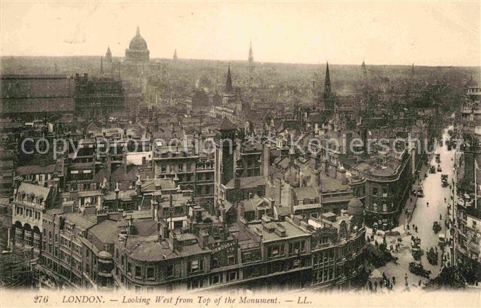 London Looking West from Top of the Monument