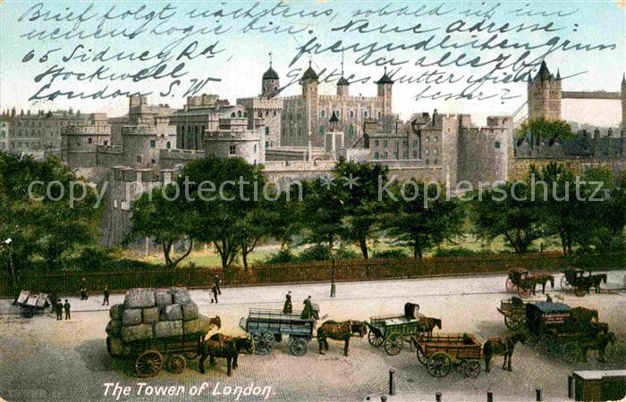 London The Tower of London Pferdefuhrwerke