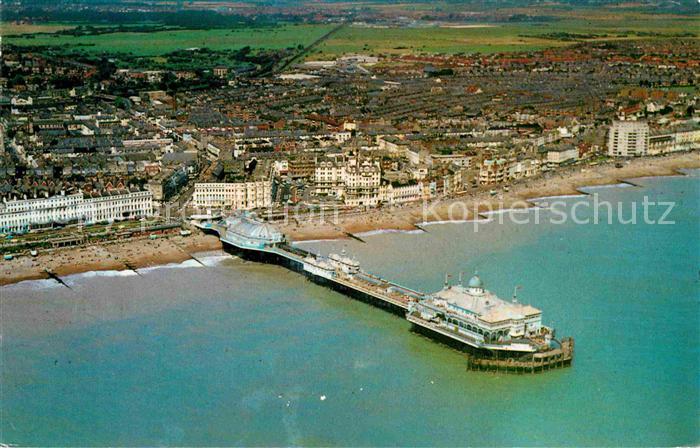 Eastbourne Sussex Fliegeraufnahme Seebruecke