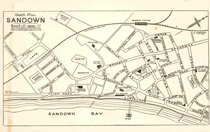 Sandown Isle of Wight Sketch Plan