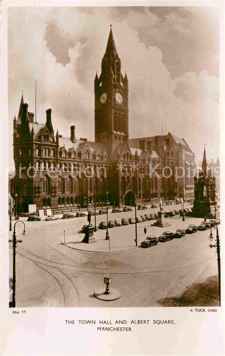 Manchester The Town Hall and Albert Square