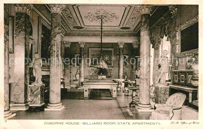 Osborne Isle of Wight Osborne House Billiard Room State Apartments