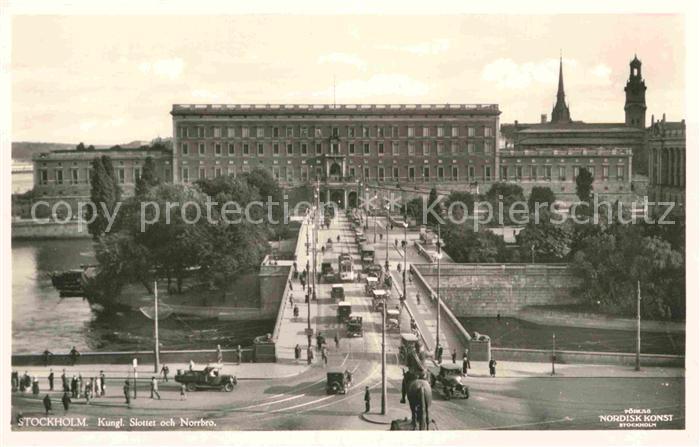Stockholm Kungl Slottet och Noorbro