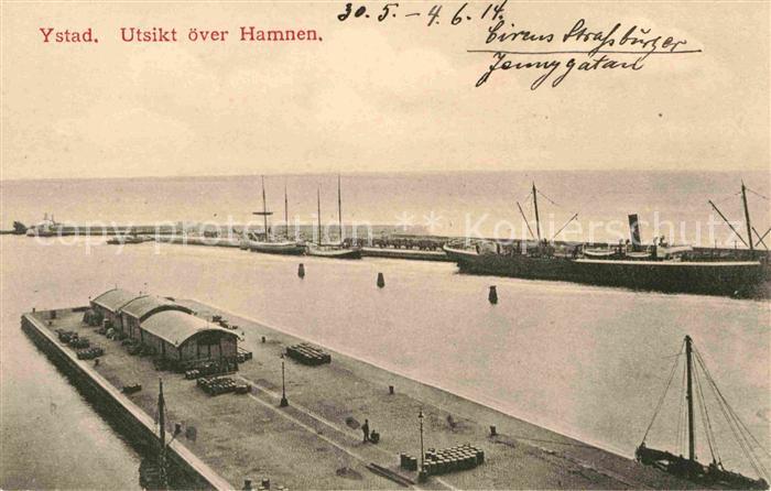 Ystad Utsikt oever Hamnen