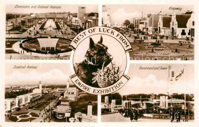 Wembley Empire Exhibition Dominions and Colonial Avenues Kingsway Scottish Avenu