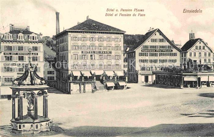 Einsiedeln SZ Hotel und Pension Pfauen