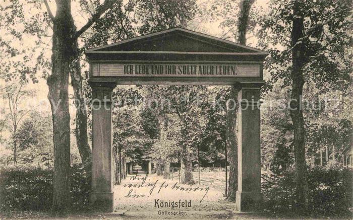 Koenigsfeld Schwarzwald Gottesacker Eingangsportal