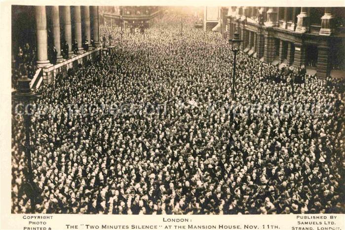 London The Two Minutes Silence at the Mansion House Nov 11th