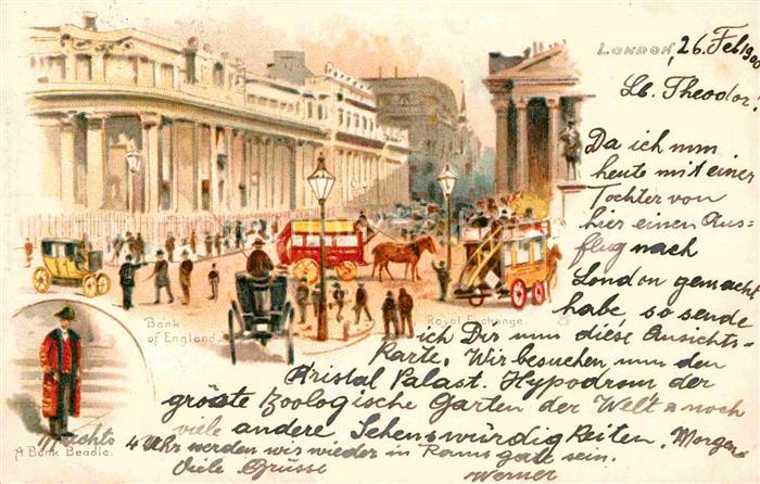 London Bank of England Royal Exchange