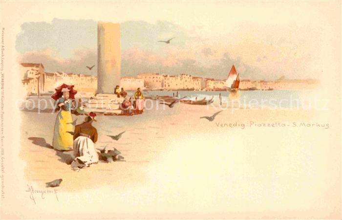 Venedig Venezia Piazzetta San Markus