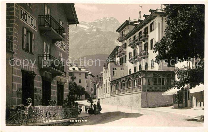 Cortina d Ampezzo Dorfmotiv