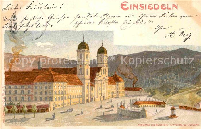 Einsiedeln SZ Aufgang zum Kloster