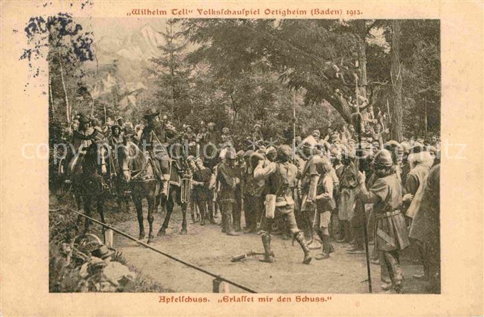 oetigheim Wilhelm Tell Volksschauspiel Der Apfelschuss