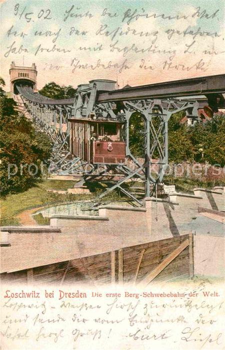 Loschwitz Dresden Berg Schwebebahn