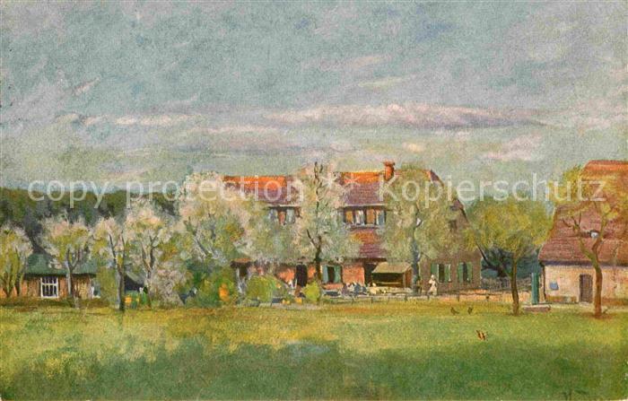 DRESDEN Elbe Dresdner Heide Koenigl Hofewiese Kuenstlerkarte