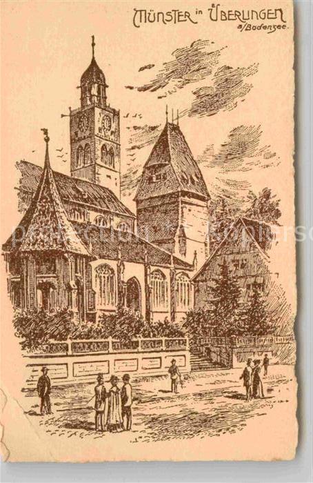 ueberlingen Bodensee Muenster Zeichnung