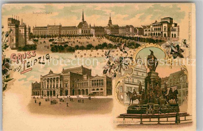 LEIPZIG Sachsen Augustusplatz Siegesdenkmal