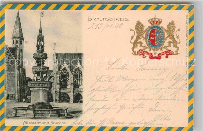 BRAUNSCHWEIG  CITY Altstadtmarkt Brunnen