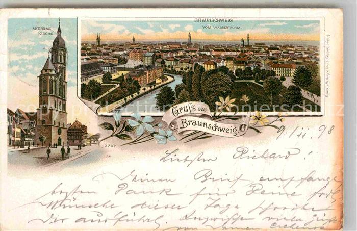 BRAUNSCHWEIG  CITY Andreaskirche Panorama