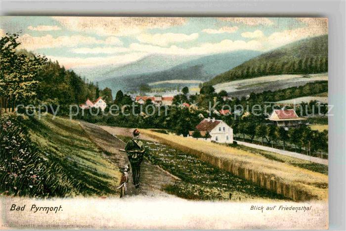 Bad Pyrmont Blick auf Friedensthal