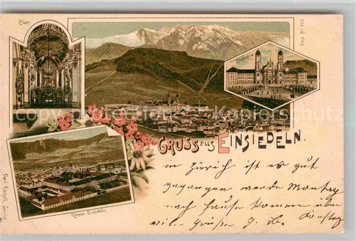 Einsiedeln SZ Panorama Kloster Kirche Chor