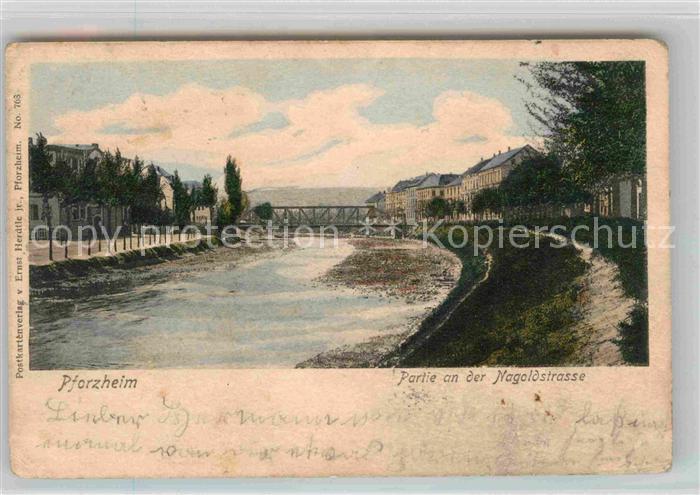 Pforzheim Partie an der Nagold