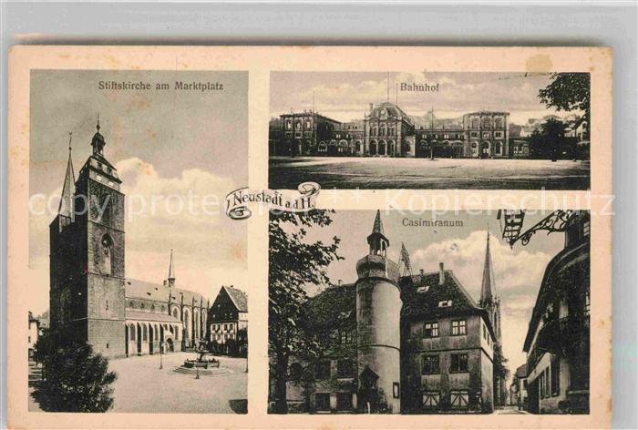 Neustadt Haardt Stiftskirche Bahnhof Casimiranium