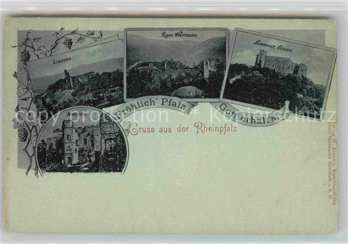 Rheinland Pfalz Limburg Madenburg Ruine Wolffsburg Hambacher Schloss