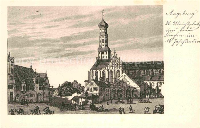 Augsburg Sankt Ulrichplatz Kirchen